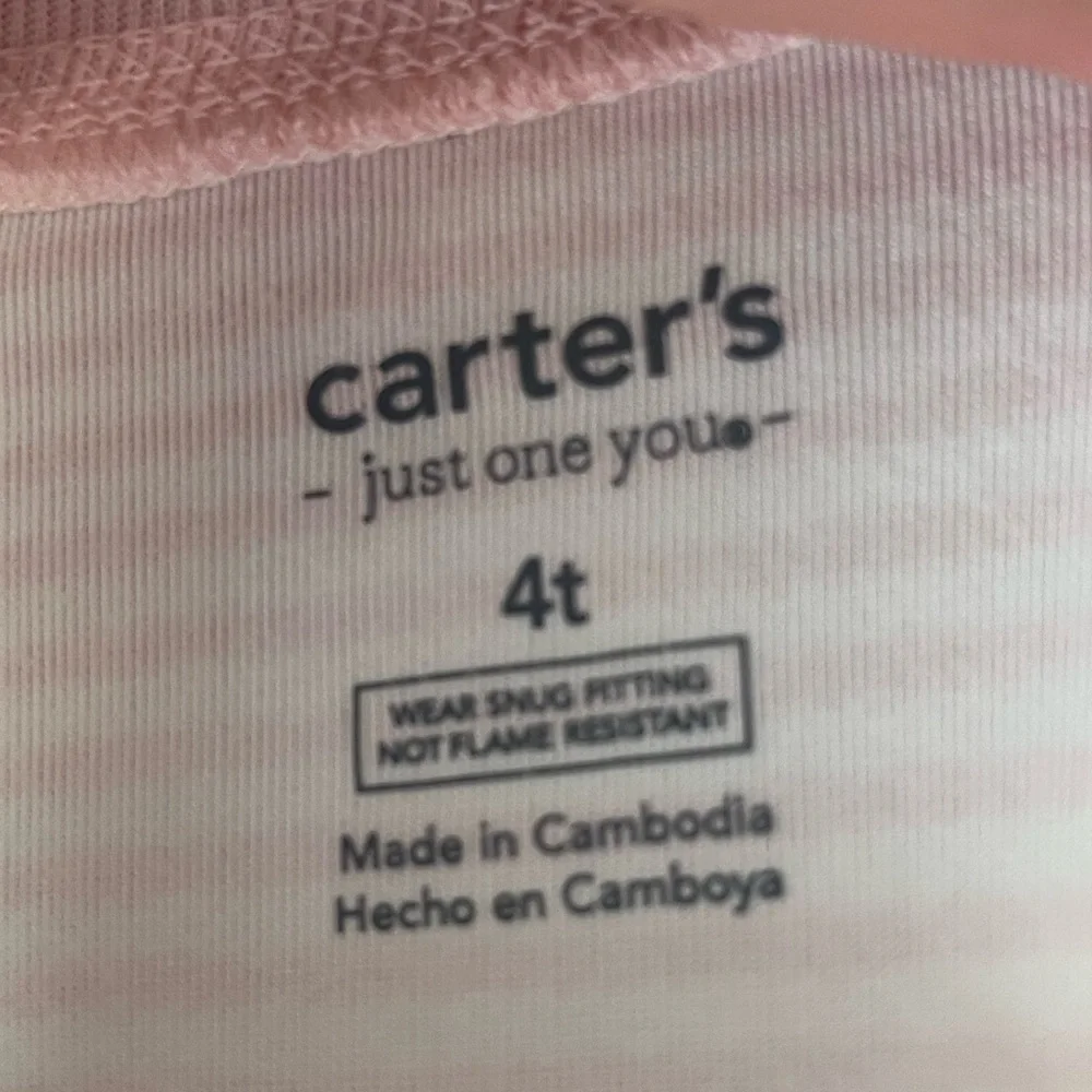 Carter's 2 Pair Bundle Girls Footie Pajamas Size 4T